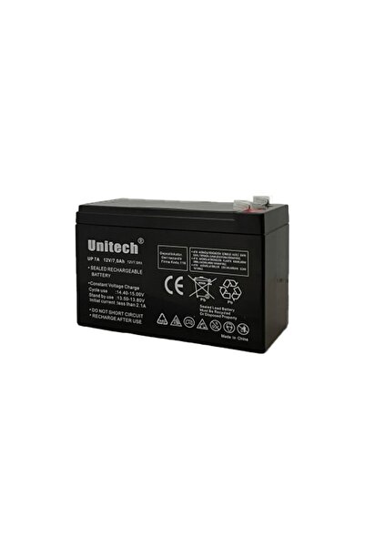 UNITECH 12 Volt 7 Amper Bakımsız Kuru Akü 12v-7ah