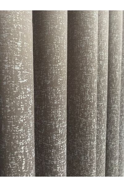 Taç Background Curtain White Detailed Mink Floor Close Pleat Don't Want Iron Background