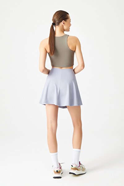 Los Ojos Haki Halter Yaka Içi Sütyenli T-shirt Tank Top