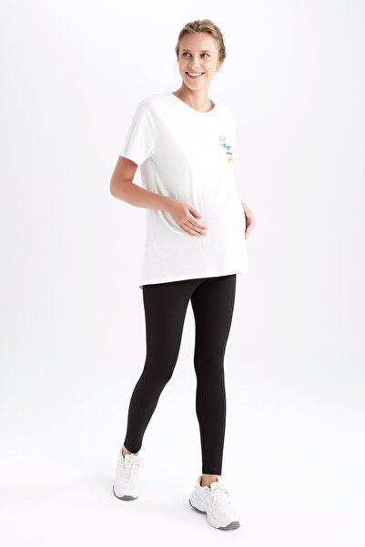 DeFacto Maternity Leggings - Black - Normal Waist