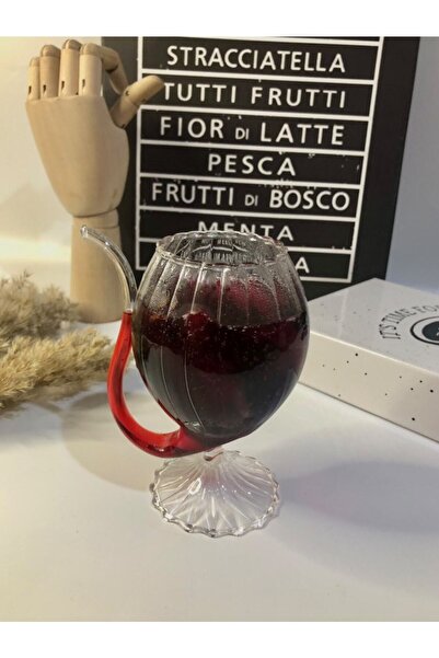 KÜÇÜK EW Heat-Resistant Borosilicate Vampire Cup, Milk Jug, Coffee and Presentation Cup - 1 Piece