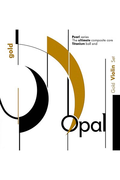 OPAL Gold 4/4 Medium Set (Set) Violin String Odvı