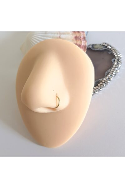 Bylin %100 316 L Cerrahi Çelik Halka Hızma, Piercing / Halka Çapı 6 Mm/halka Kalınlığı 0,8 Mm/ 1 Adet