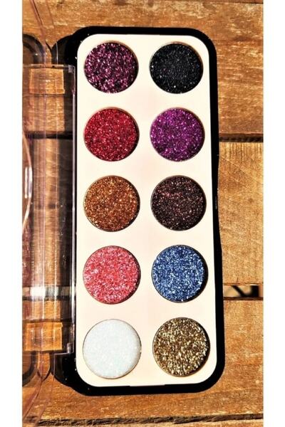 Simurgstore Glw 10 Renk Glitter Far Paleti