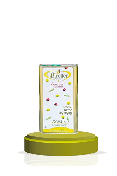 Bireller Natürel Ayvalık Sızma Zeytinyağı Taş Baskı 3 Lt
