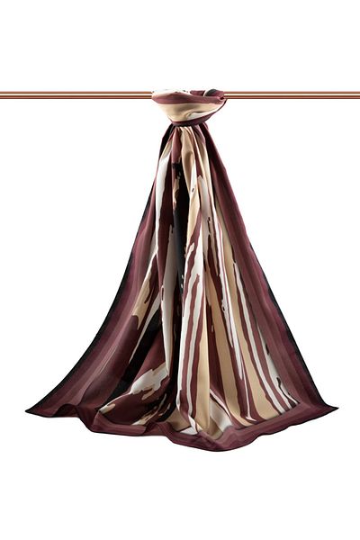 Vissona Γυναικείο σάλι πολυτελείας Medina Silk Dusty Rose-1
