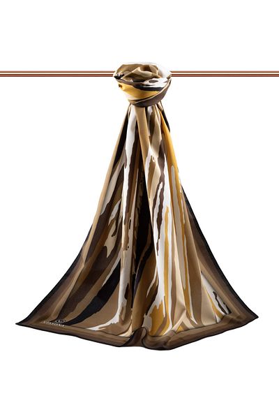 Vissona Γυναικείο σάλι πολυτελείας Medina Silk Beige-4