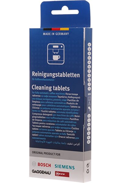 Bosch Otomatik Kahve Makineleri Ve Termoslar Için Temizlik Tableti- 10 Adet