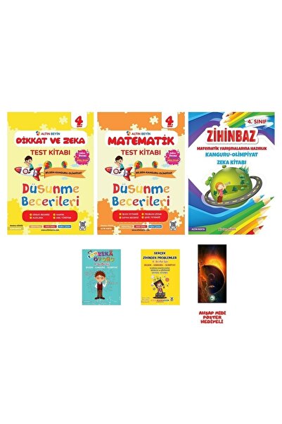 NARTEST Altın Nokta 4 Sınıf Matematik Dikkat Ve Zeka Testi Zihinbaz Kanguru T...