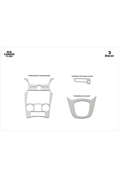 meriç cockpit design قطع غيار ميريك® كيا كارينز® حافة الطوربيد الأمامية ماهوغ...