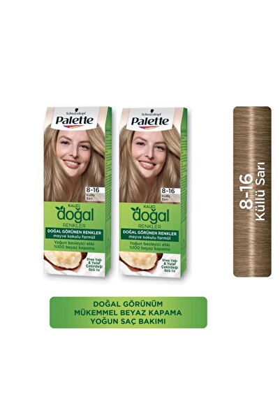 Palette Kalıcı Doğal Renkler 8-16 Küllü Sarı X 2 Adet