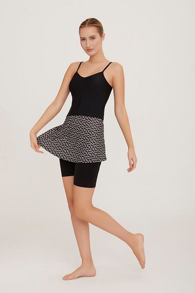 LAPIENO Thin Strap Tights Water Repellent Fabric Women's Tights Swimsuit 3598