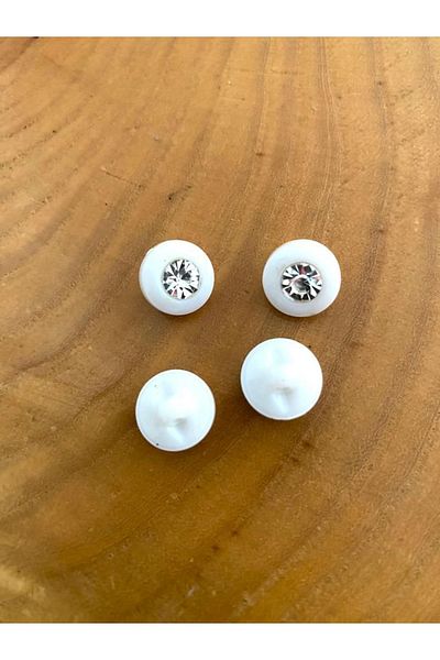 canan dizayn 12 Mm Footed Stone Special Production Button (20 Pieces)