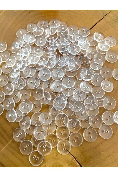 canan dizayn 15 Mm Transparent Duvet Cover Button (50 Pieces)
