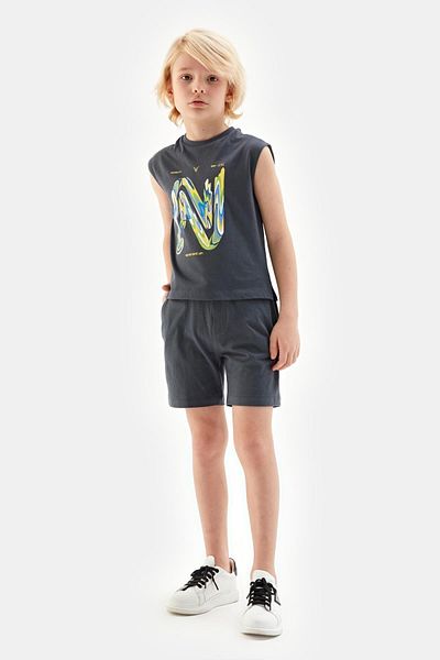 Nebbati Boy's Anthracite Tshirt 23ss1nb3559