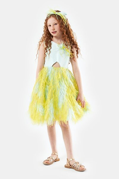 Lia Lea Girl's Green Dress 23ss1l01987