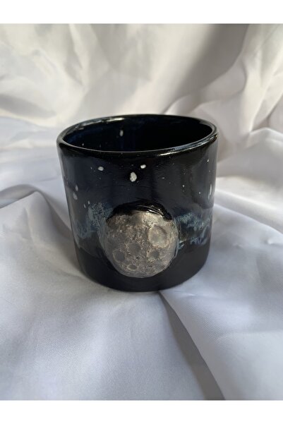 Tam Seramik Space Design Artsitic Ceramic Cup Black