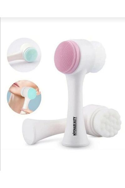 NİYENABEAUTY فرشاة تنظيف الوجه ذات الوجهين