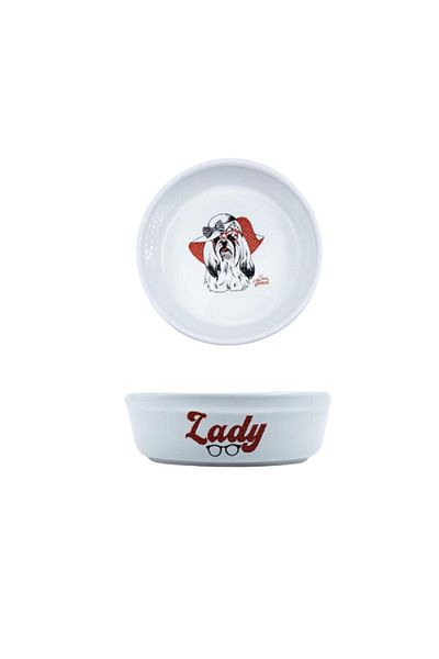 Glipet Washable Ceramic Food and Water Bowl 16 Cm 400 Ml No-10