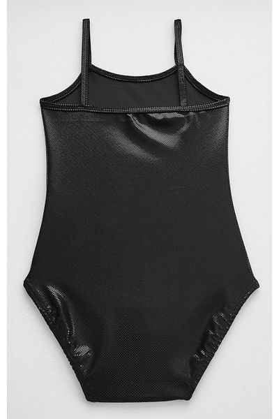 LULLY KİDS Girl's Shiny Black Strappy Swimsuit