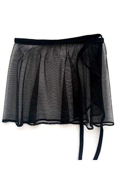 LULLY KİDS Rhythmic Artistic Gymnastics Black Chiffon Tulle Training Girls' S...