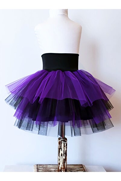 LULLY KİDS Lully Kıds Kız Çocuk Astarlı Tül Tütü Etek 23 Nisan Etek