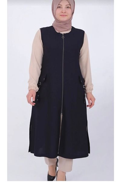 ECE GİYİM Ottoban Sports Vest - Pocket Belt and Zipper