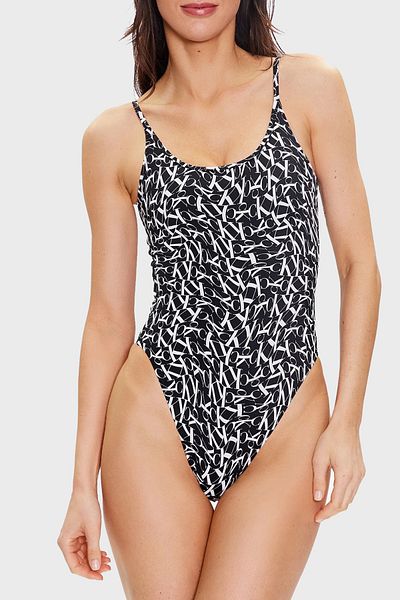 Calvin Klein Logo Swimsuit Swimsuit Kw0kw02086 0gl