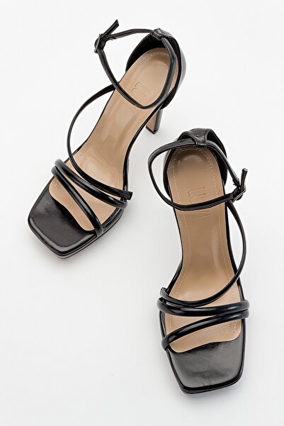 LuviShoes Shelp Black Women's Heeled Shoes