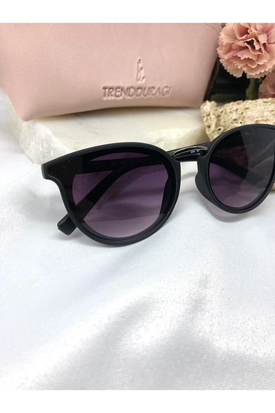 Di Caprio Heo Oval Black Women's Sunglasses