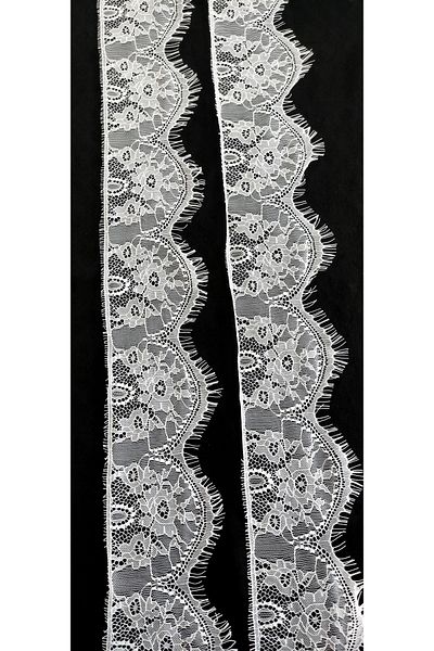 ALTAY TEKSTİL ÜRÜNLERİ White Bearded Lace Edge 10 Cm (3 Mt)