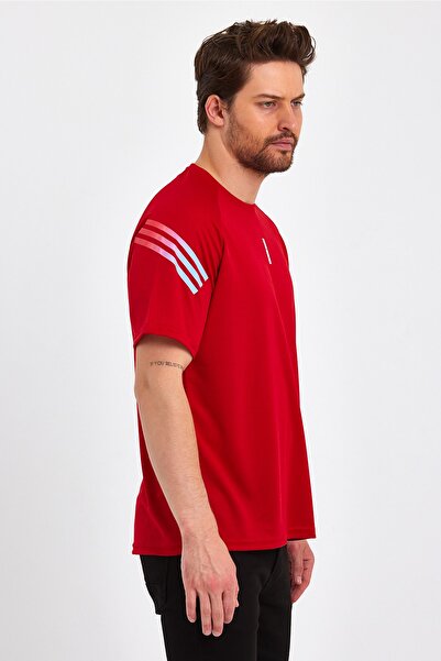 GENIUS STORE Κατάστημα ανδρικό αθλητικό μπλουζάκι με στάμπα Fitness, Training Fit T-shirt