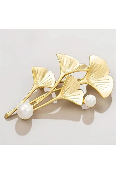 ESJ Inci Detay Çiçek Kadın Broş Ebat: 3,5*6 Cm