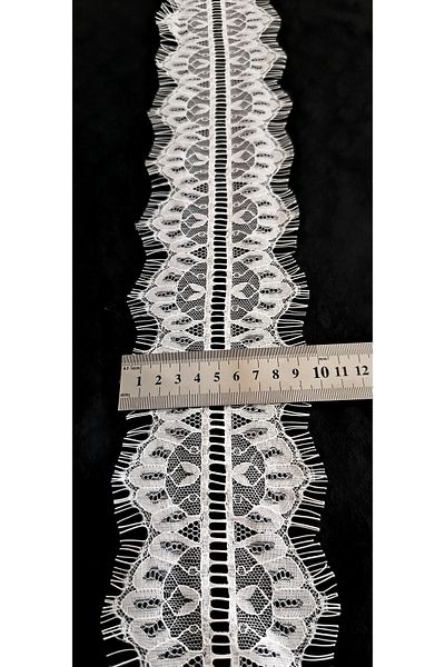 ALTAY TEKSTİL ÜRÜNLERİ White Bearded Lace Intermediate Model (3 Mt)