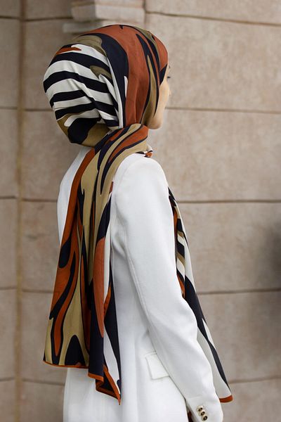Vissona Γυναικείο σάλι Tan Luxury Medina Silk