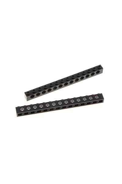 LEGO Accessory Custom Moc Technic Brick 1 X 14 Pin Hole Black Brick 2 Pieces to Ship