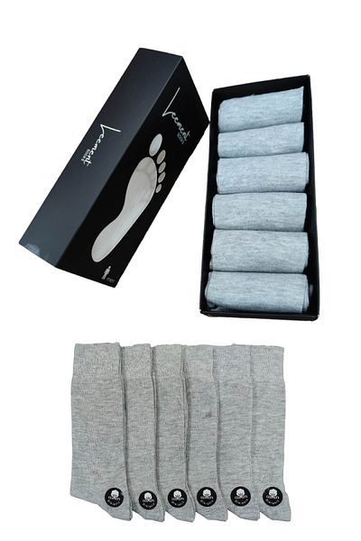 Leement socks Мъжки памучни 6 чифта безшевни тънки летни класически чорапи с плосък връх