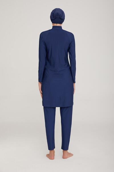 Adasea Жіночий купальник з довгими рукавами Macella K.lacivert 4c4t1n8