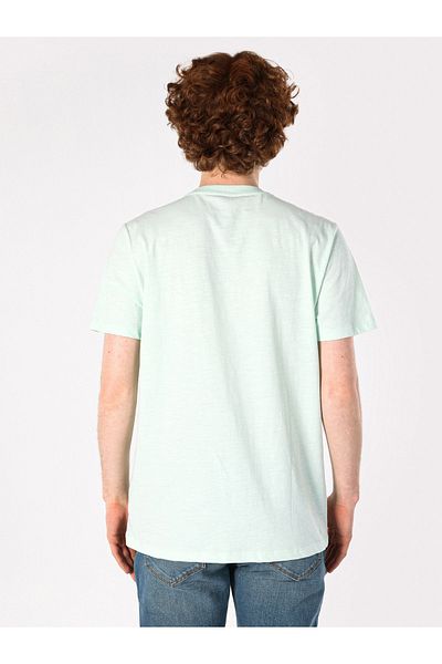 Colin's Green Regular Fit Men's Short Sleeve Printed T-Shirt