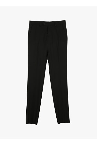 SÜVARİ Süvari Normal Bel Normal Paça Slim Fit Siyah Erkek Pantolon PN1014400313
