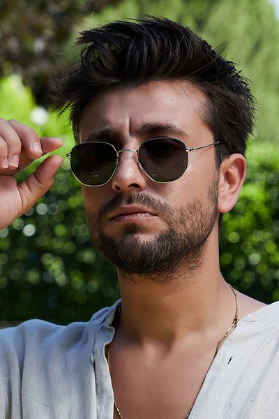 By Harmony Bh Db319 Silver Black Unisex Sunglasses