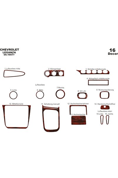 meriç cockpit design ميريتش ®   دايو ليجانزا تنجيد توربيدو امامي ماهوجني 16 ق...