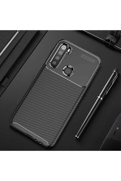 ZM STORE حافظة Xiaomi Redmi Note 8 كيس كربون بتصميم كربوني، غطاء زنجي رائع مق...