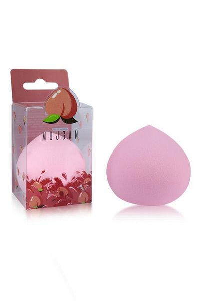 MUJGAN Mjgn-166 Fruit Themed Single Makeup Sponge Peach