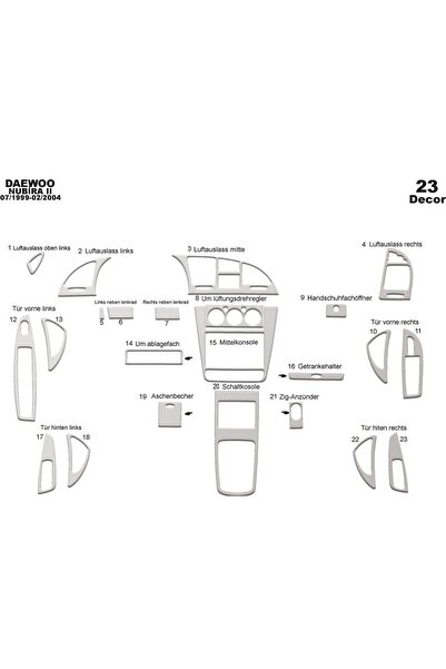 meriç cockpit design ميريتش ®   دايو نوبيرا 2 توربيدو امامي مطلي الومنيوم 23 ...