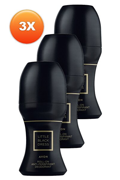 AVON Little Black Dress Kadın Rollon 50 Ml. Üçlü Set