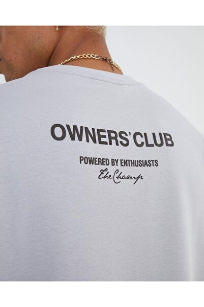 Machetta Βαμβακερό μπλουζάκι μεγάλου μεγέθους με στάμπα Owners' Club με λεπτομέρεια στο στήθος