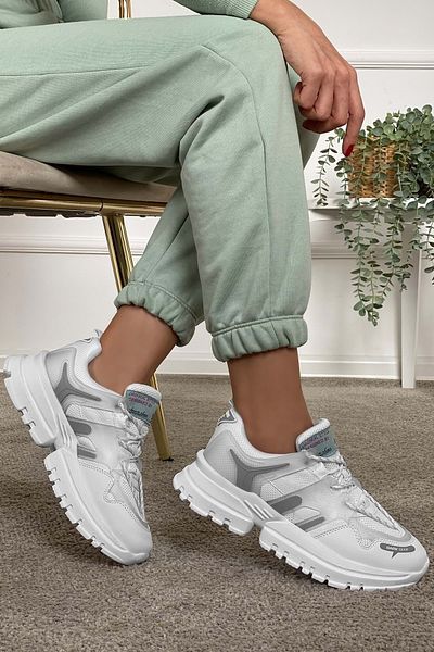 DARK SEER Ganz weißer Damen-Sneaker
