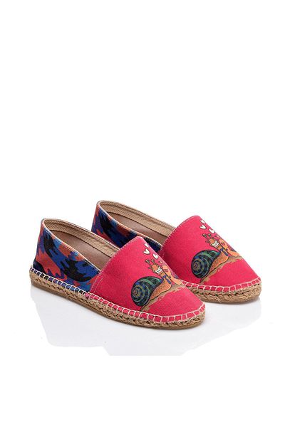 Streetfly Espadrille cu talpă din răchită realizată manual