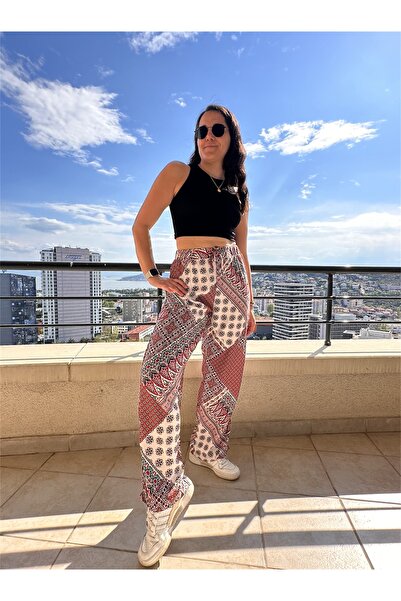 BEBE PLUS Desenli Salaş Pantolon